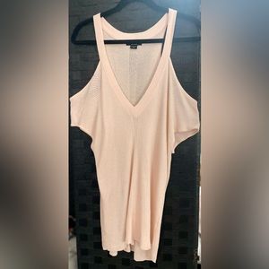 GUESS by Marciano Antigua Cold-Shoulder Sweater - Pale Pink